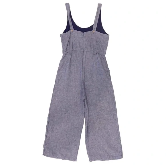 Linen Chambray Jumpsuit - Picture 4 of 10